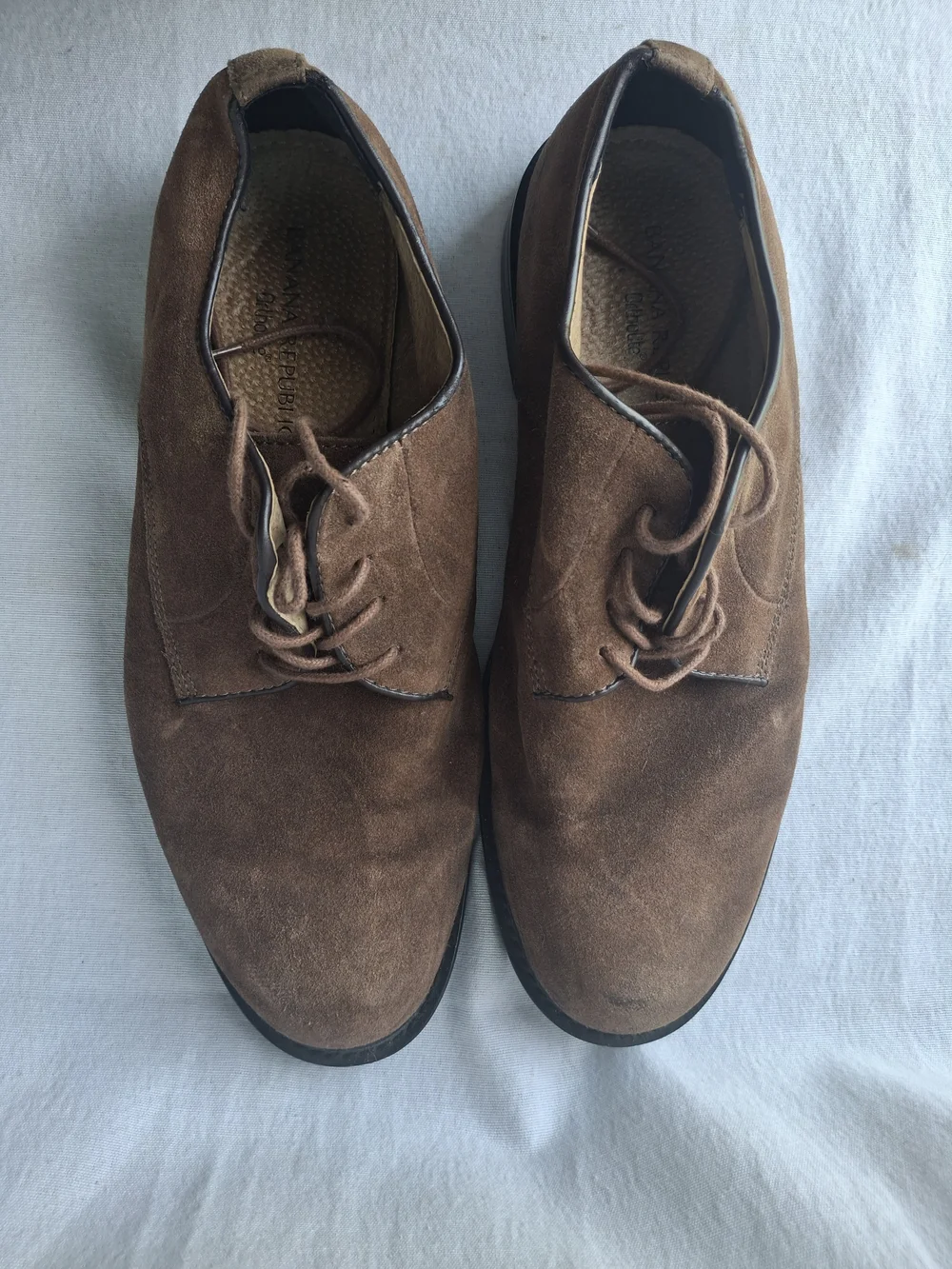 Banana Republic Men's Brown Suede Chukka Lace-Up Boots